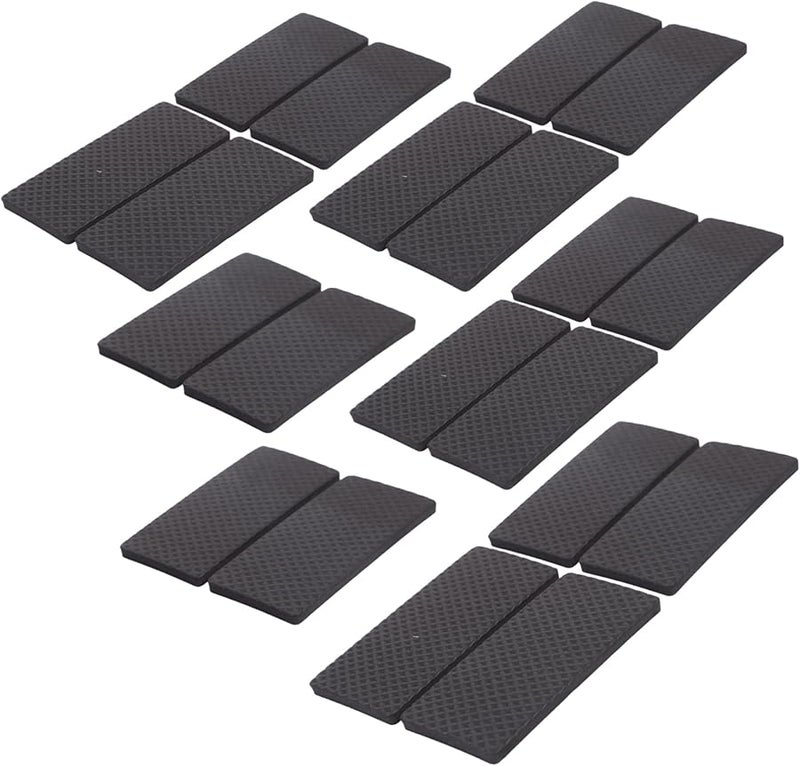 20Pcs Black Furniture Slider Pads Self Adhesive Floor Protectors for Chairs Noise Reduction on Carpet Hard Surfaces - Image 1